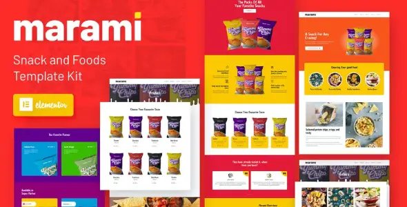 Marami – Snack Brand & Bakery Template Kit